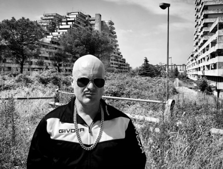 Alle Vele di Scampia (Napoli), durante la realizzazione di alcune scene...